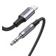 Кабель UGREEN US315 Lightning to 3.5mm Aux Cable Aluminum Shell with Braided 1m (Black)(UGR-70509) (UGR-70509)