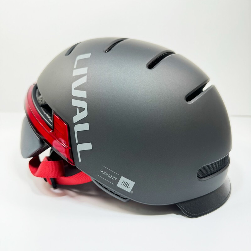 Захисний шолом Livall BH51M NSO (M) Black (54-58см), акустика JBL, мікрофон, сигнали поворотів та стопів, додаток, пульт BR80, застібка, Bluetooth (LIV-JB51MN-5212)