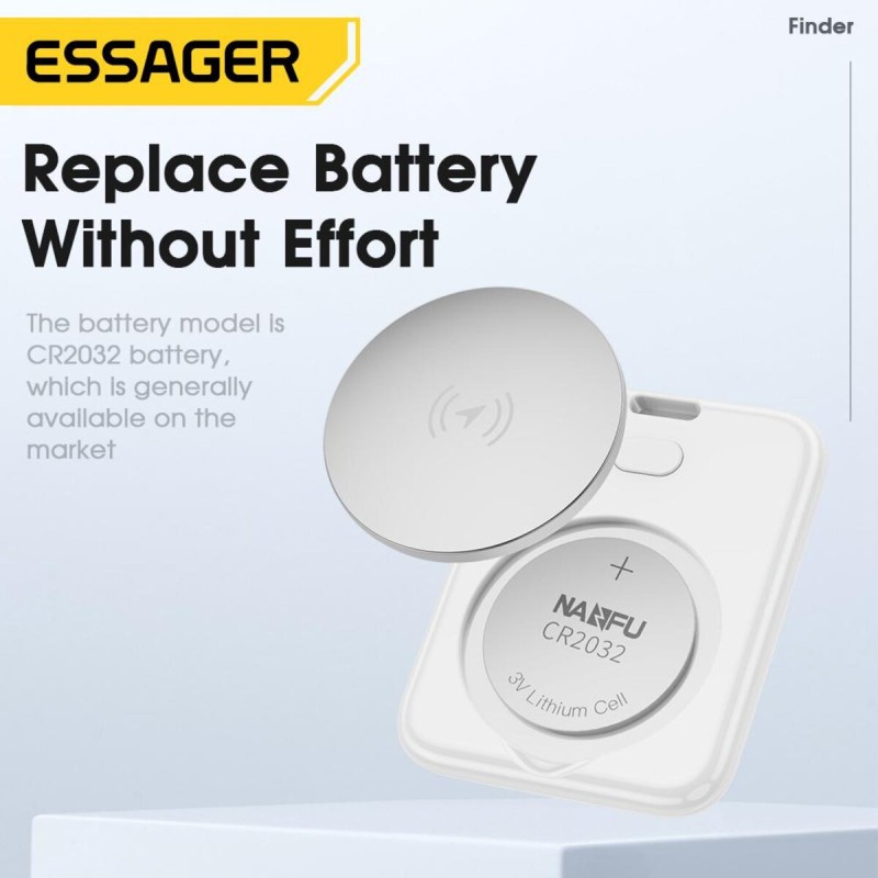 Трекер ESSAGER finder anti-loss device White (ESFD-XM02-Z)