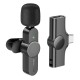 Мікрофон-петличка BOROFONE BFK12 Trophy lavalier wireless digital microphone Type-C Black (6941991106392)