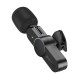 Мікрофон-петличка BOROFONE BFK12 Trophy lavalier wireless digital microphone Type-C Black (6941991106392)