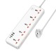 Мережевий подовжувач HOCO  AC14A Rico 5-position socket(PD30W/1C3A) White (6942007607186 )
