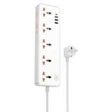 Мережевий подовжувач HOCO  AC14A Rico 5-position socket(PD30W/1C3A) White (6942007607186 )