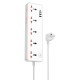 Мережевий подовжувач HOCO  AC14A Rico 5-position socket(PD30W/1C3A) White (6942007607186 )