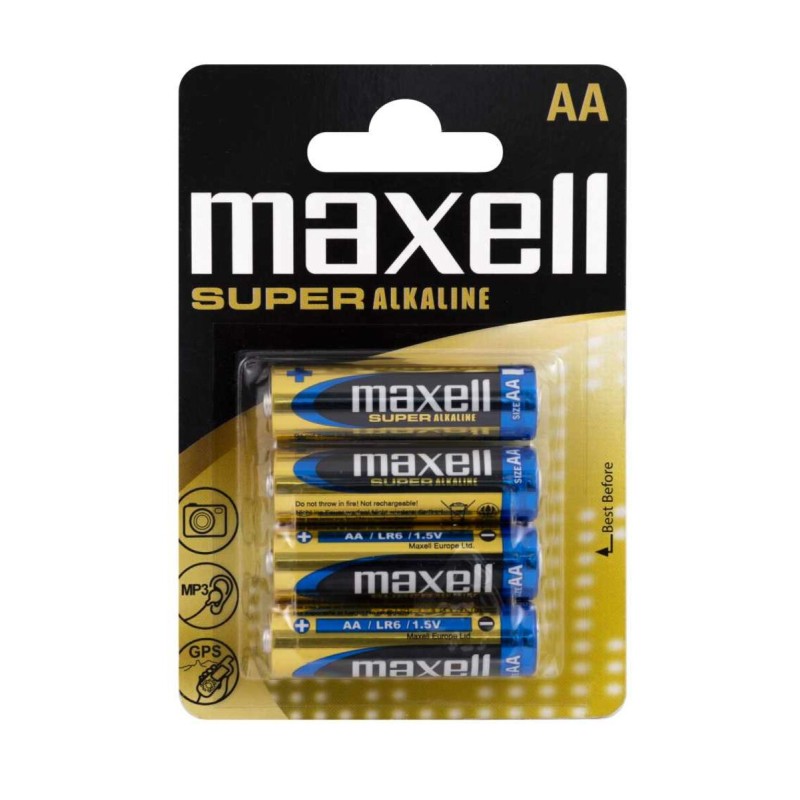 Батарейка MAXELL LR-6 SUPER 4PK BLIST 4шт (M-774409.04.EU) (4902580163693)