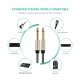 Аудіо кабель UGREEN AV128 6.5mm  Male to Male Audio Cable Gray 2m(UGR-10638) (UGR-10638)