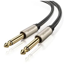 Аудіо кабель UGREEN AV128 6.5mm  Male to Male Audio Cable Gray 2m(UGR-10638) (UGR-10638)