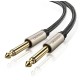 Аудіо кабель UGREEN AV128 6.5mm  Male to Male Audio Cable Gray 2m(UGR-10638) (UGR-10638)