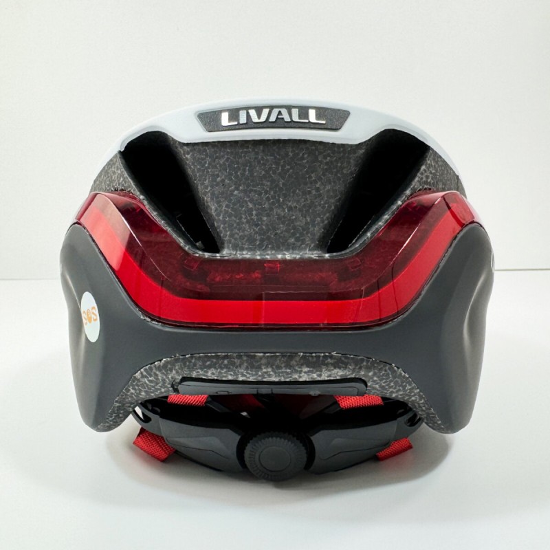 Захисний шолом Livall EVO21 (M) Snow (54-58см), передній та задній ліхтар поворотів та стопів, додаток, Bluetooth, пульт BR80 (ZHLIV-LEVO21-4242)