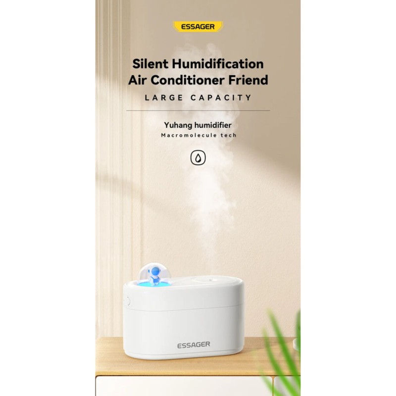 Зволожувачі повітря ESSAGER (color box）Spaceman humidifier White (EJSQ-YH02)