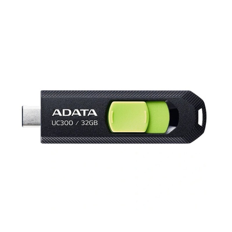 Flash Adata USB 3.2 Gen1 UC300 Type-C 32Gb Black/Green (ACHO-UC300-32G-RBK/GN)