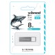 Flash Wibrand USB 2.0 Shark 8Gb Silver (WI2.0/SH8U4S)