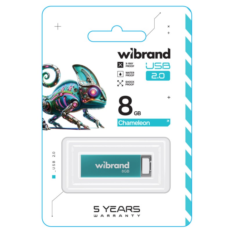 Flash Wibrand USB 2.0 Chameleon 8Gb Light blue (WI2.0/CH8U6LU)