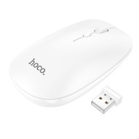 Миша Hoco GM15 Art dual-mode business wireless mouse White (6931474760586 )