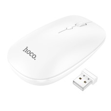 Миша Hoco GM15 Art dual-mode business wireless mouse White (6931474760586 )