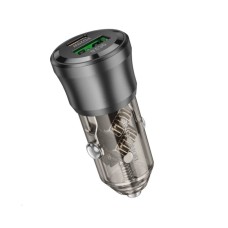 Автомобільний зарядний пристрій BOROFONE BZ25 Journey PD38W(1C1A) car charger Transparent Black (6941991106965)