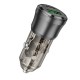 Автомобільний зарядний пристрій BOROFONE BZ25 Journey PD38W(1C1A) car charger Transparent Black (6941991106965)
