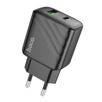 Мережевий зарядний пристрій HOCO CS23A Sunlight dual port PD30W+QC3.0 charger Black (6942007609944 )