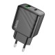 Мережевий зарядний пристрій HOCO CS23A Sunlight dual port PD30W+QC3.0 charger Black (6942007609944 )