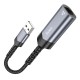 Кабель-перехідник HOCO UA26 USB ethernet adapter(100 Mbps) Metal Gray (6942007611954 )