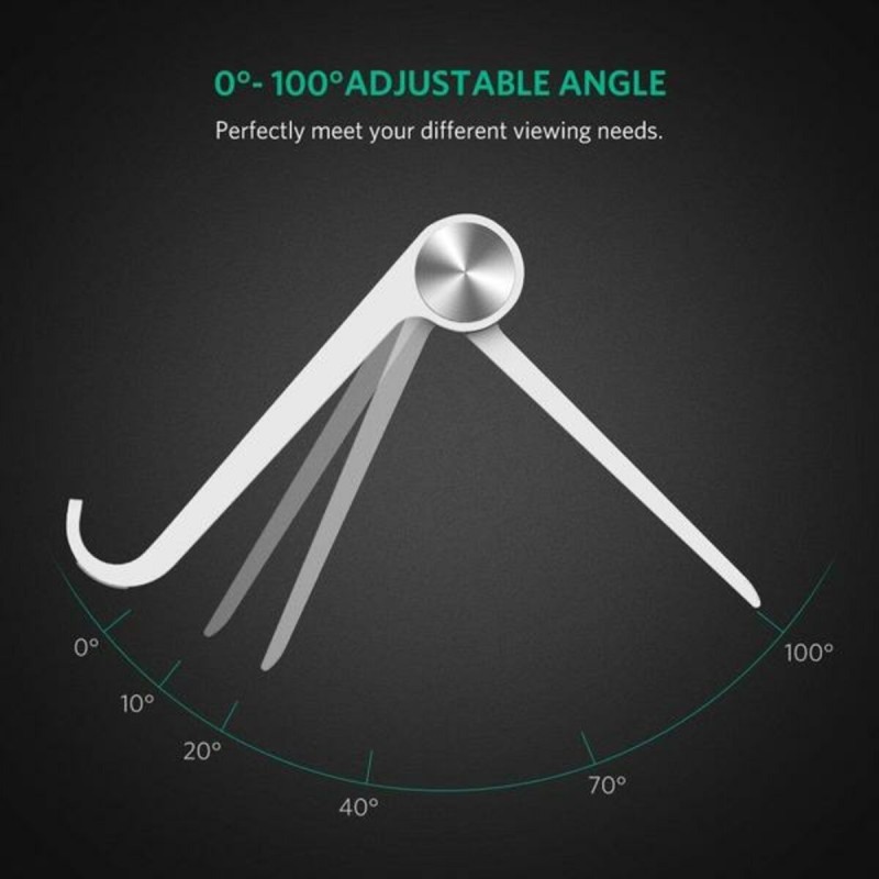 Тримач для телефонапланшету UGREEN LP115 Multi-Angle Adjustable Portable Stand for iPad (White) (UGR-30485) (UGR-30485)