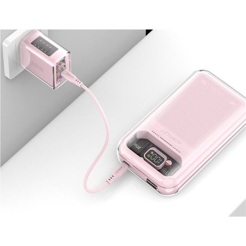 Зовнішній акумулятор ACEFAST M2-20000 Exploration series 30W fast charging power bank Cherry blossom (6974316282044)