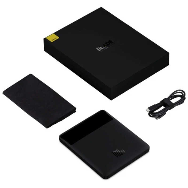 Зовнішній акумулятор Baseus Blade High Power Digital Display Quick Charge Power Bank 20000mAh 100W Black (PPBL000201)