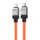 Кабель Baseus CoolPlay Series Fast Charging Cable Type-C to iP 20W 1m Orange (CAKW000007)