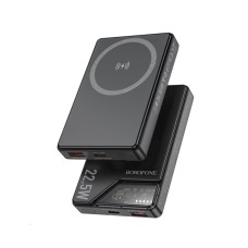Зовнішній акумулятор BOROFONE BJ49 Astute 22.5W+PD20W fully compatible magnetic power bank(10000mAh) Black (6941991109898)