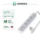 Зарядний пристрій UGREEN CD286 30W 3 AC Power Strip with Master Switch (2A1C) DE(UGR-25357) (UGR-25357)