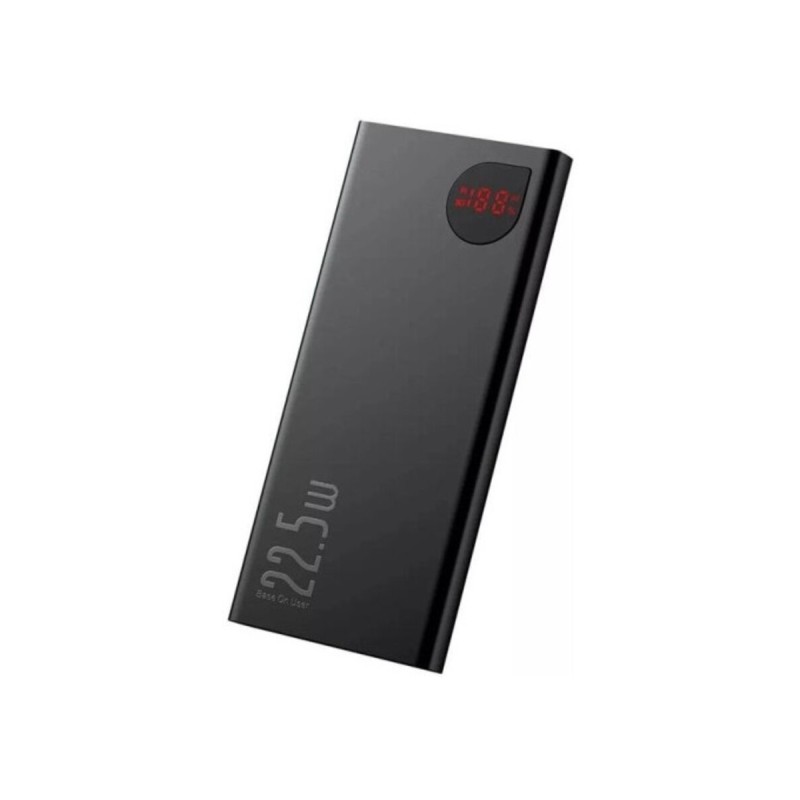 Зовнішній акумулятор Baseus Adaman Metal Digital Display Quick Charge Power Bank 10000mAh 22.5W Black (PPAD070001)