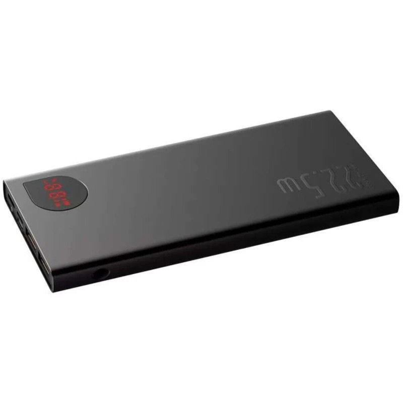 Зовнішній акумулятор Baseus Adaman Metal Digital Display Quick Charge Power Bank 10000mAh 22.5W Black (PPAD070001)