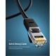 Кабель UGREEN NW102 Cat 6 U/UTP Lan Cable 3m (Black)(UGR-20161) (UGR-20161)
