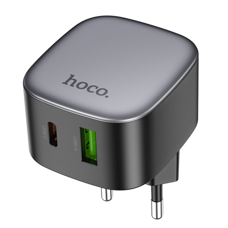 Мережевий зарядний пристрій HOCO CS32A Rise PD20W+QC3.0 charger Black (6942007617451 )