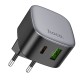 Мережевий зарядний пристрій HOCO CS32A Rise PD20W+QC3.0 charger Black (6942007617451 )