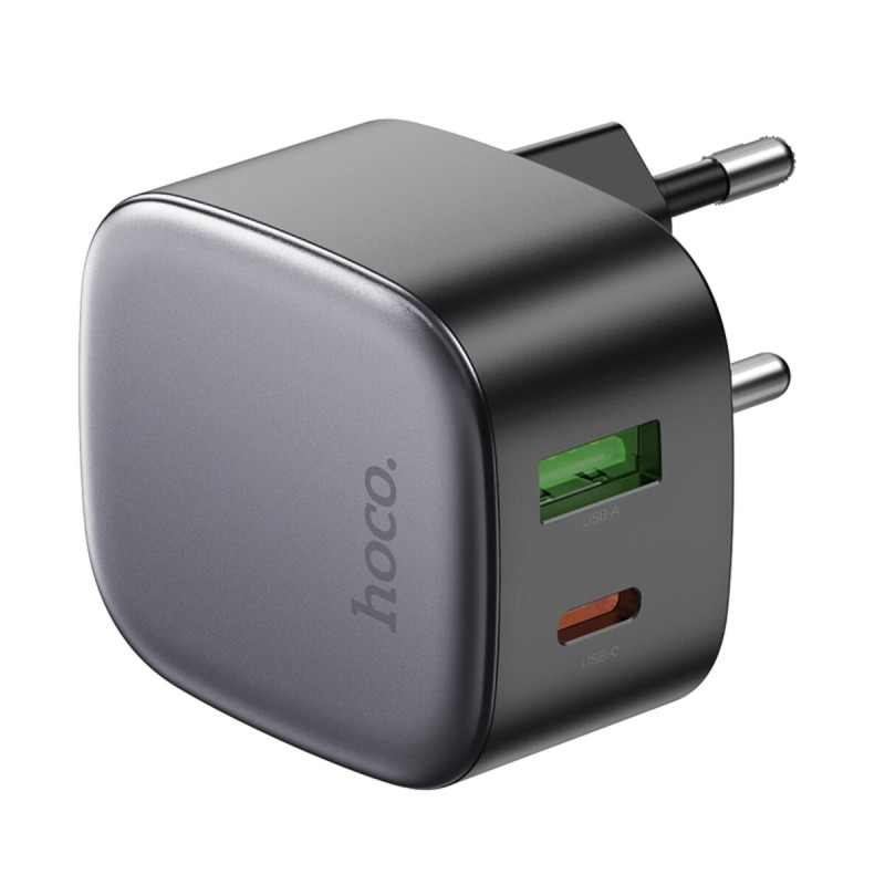 Мережевий зарядний пристрій HOCO CS32A Rise PD20W+QC3.0 charger Black (6942007617451 )