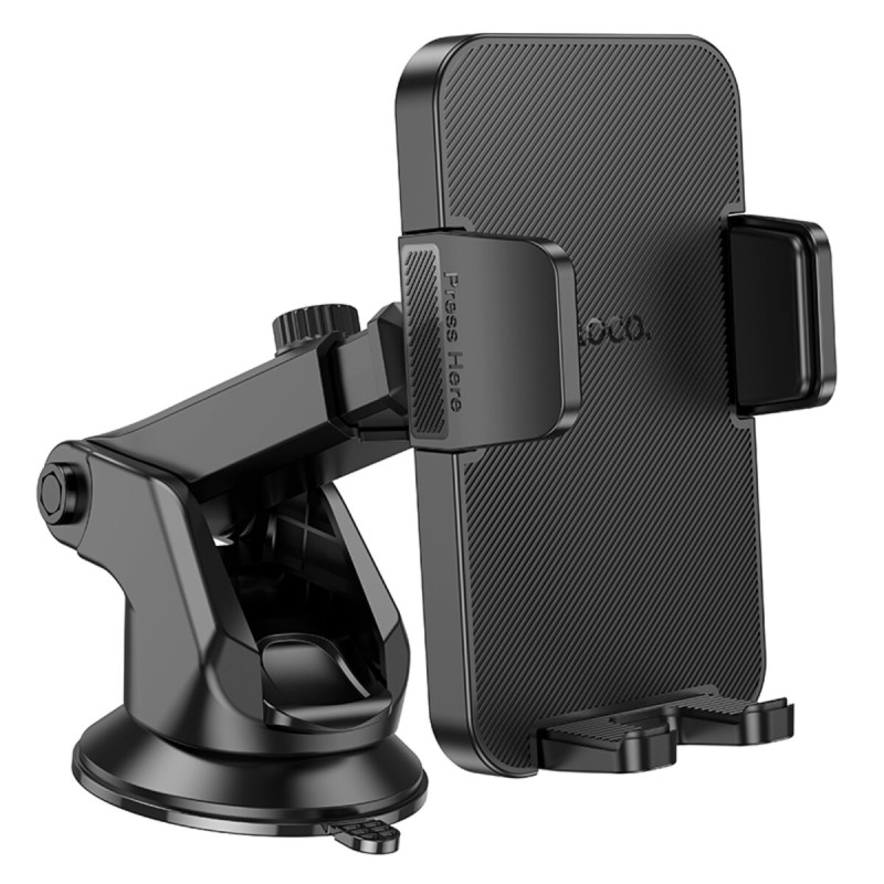 Тримач для мобільного HOCO H37 Cheetah car holder(center console) Black (6942007617192 )
