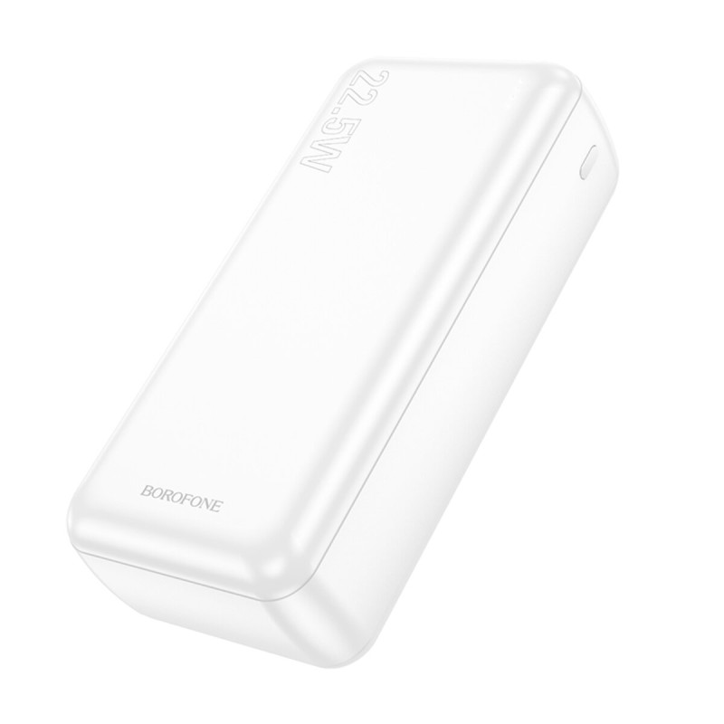 Зовнішній акумулятор BOROFONE BJ38B Power 22.5W+PD20W fully compatible power bank(30000mAh) White (6941991105616)