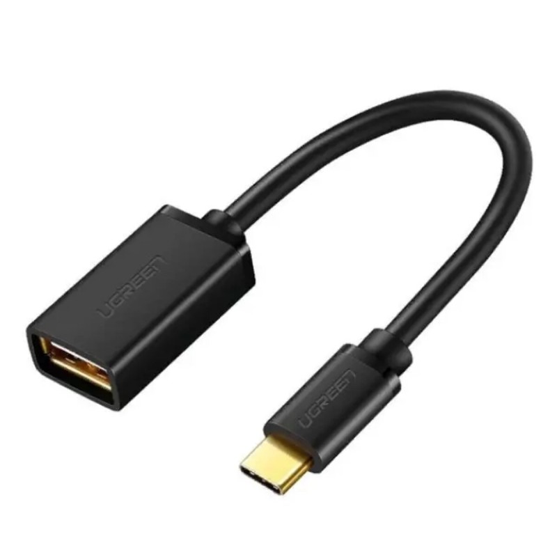 Кабель UGREEN US154 USB-C Male to USB 3.0 A Female Cable (Black)(UGR-30701) (UGR-30701)