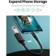 Кабель UGREEN US154 USB-C Male to USB 3.0 A Female Cable (Black)(UGR-30701) (UGR-30701)