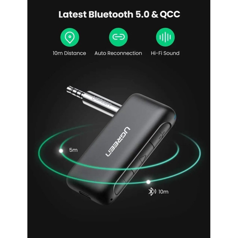Bluetooth-ресивер UGREEN CM276 Bluetooth 5.0 Receiver Audio Adapter(UGR-70303) (UGR-70303)