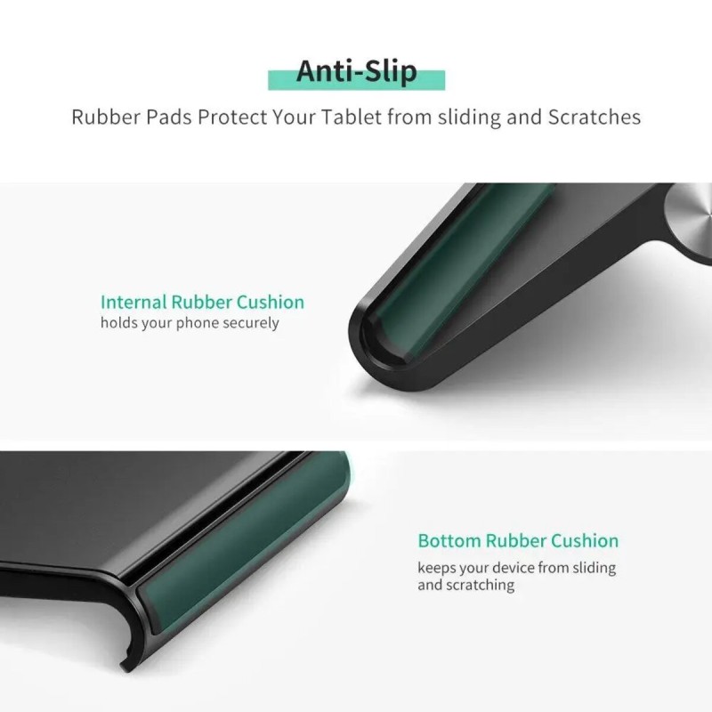 Тримач для телефонапланшету UGREEN LP115 Multi-Angle Adjustable Portable Stand for iPad (Black) (UGR-50748) (UGR-50748)