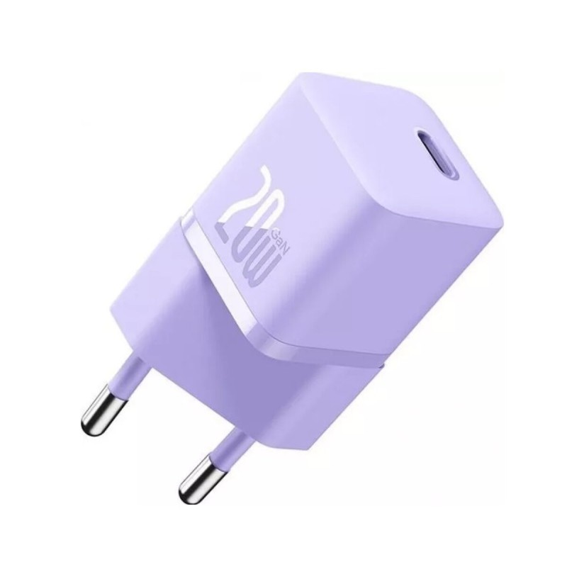 Мережевий зарядний пристрій Baseus GaN5 Fast Charger(mini) 1C 20W EU Purple (CCGN050105)