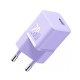 Мережевий зарядний пристрій Baseus GaN5 Fast Charger(mini) 1C 20W EU Purple (CCGN050105)