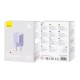 Мережевий зарядний пристрій Baseus GaN5 Fast Charger(mini) 1C 20W EU Purple (CCGN050105)