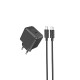 Мережевий зарядний пристрій HOCO CS13A Ocean single port PD20W charger set(Type-C to Type-C) Black (6942007603843 )