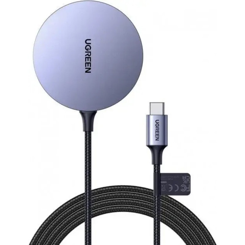 Бездротовий зарядний пристрій UGREEN CD245 Magnetic Wireless Charger 15W Max(UGR-30233) (UGR-30233)
