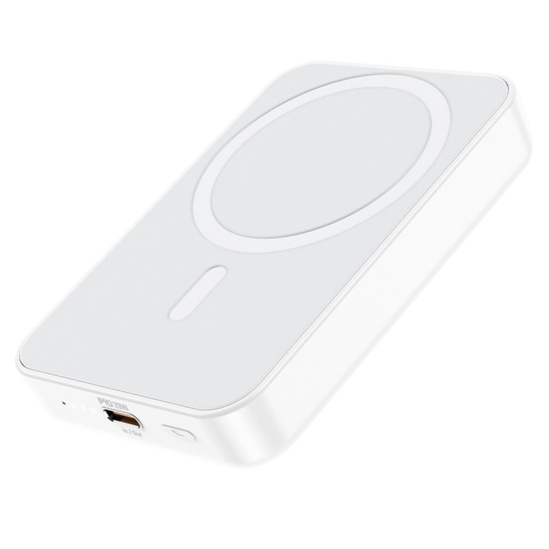 Зовнішній акумулятор BOROFONE BJ25 Plus Reach PD20W magnetic wireless fast charging power bank(10000mAh) White (6941991105326)