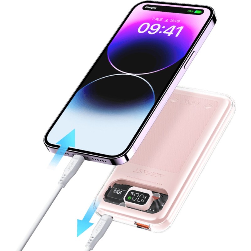 Зовнішній акумулятор ACEFAST M1-10000 Exploration series 30W fast charging power bank Cherry blossom (6974316282006)