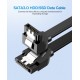 Кабель UGREEN US217 Angled SATA 3 Data Cable 0.5m (Black)(UGR-30797) (UGR-30797)